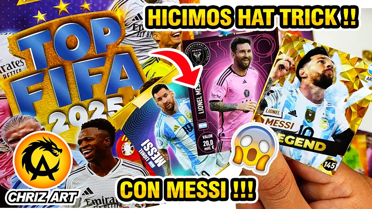 ⭐APERTURA DE LEGENDA !! FIGURAS DE MESSI 😱 TOP FIFA 2025 ⚽ NUEVO ÁLBUM KBOOM EDITORIAL | CHRIZ ART