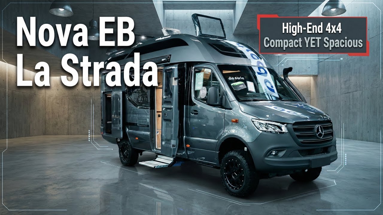 La Strada Nova EB and WHAT a Natural Flowing Monocoque Cabin! [First Look] [Full Specs] [4K]