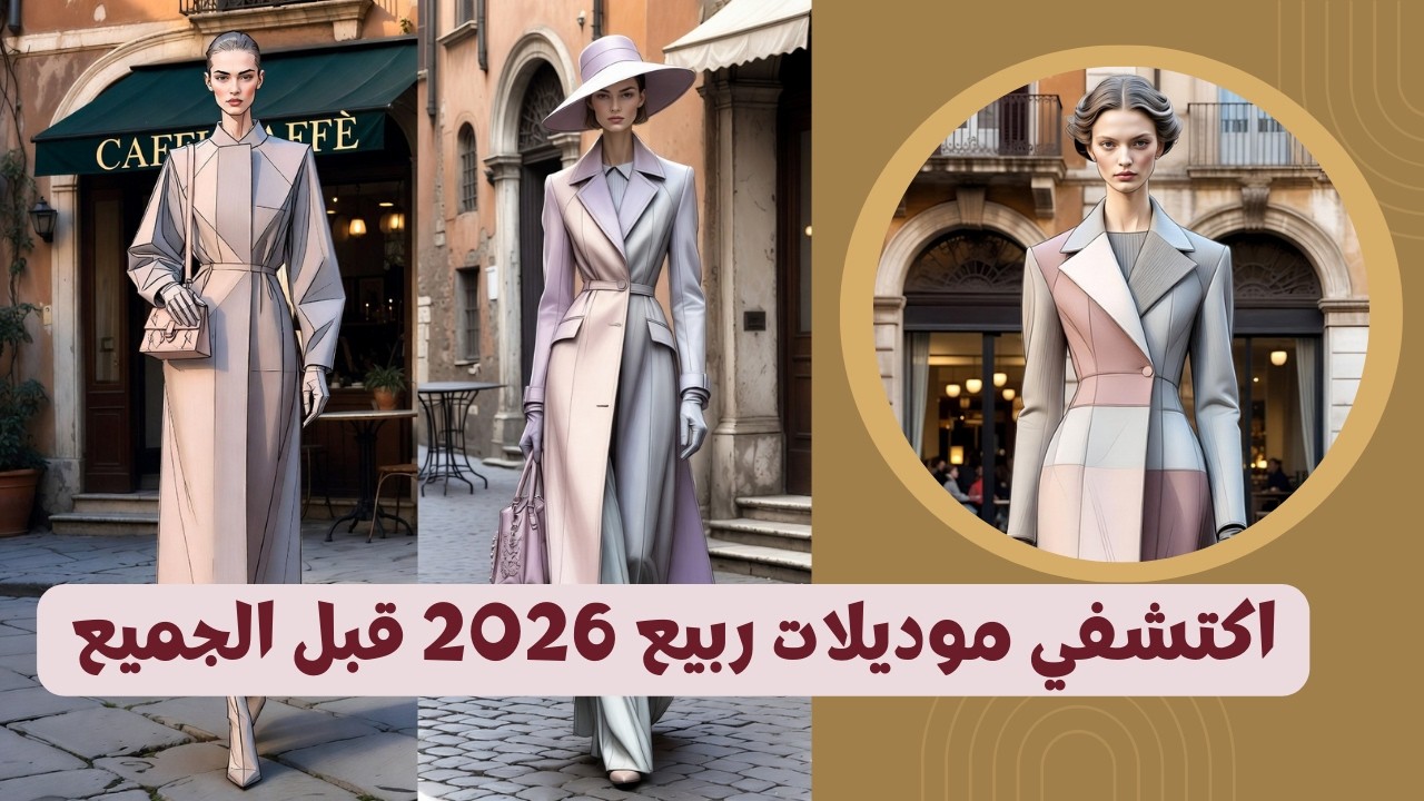 اكتشفي موديلات ربيع2026 قبل الجميع
