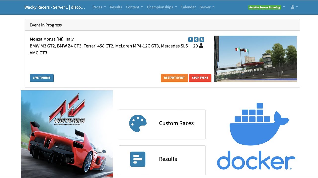How to setup Assetto Corsa Server Manager with Docker