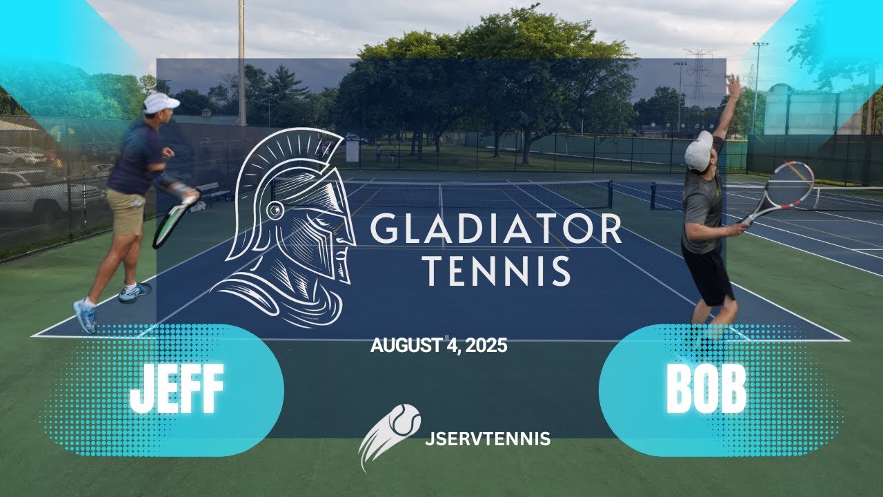 Power Strikes Back… But Will Consistency Hold Strong? Gladiator Tennis League 4.25: Jeff vs Bob