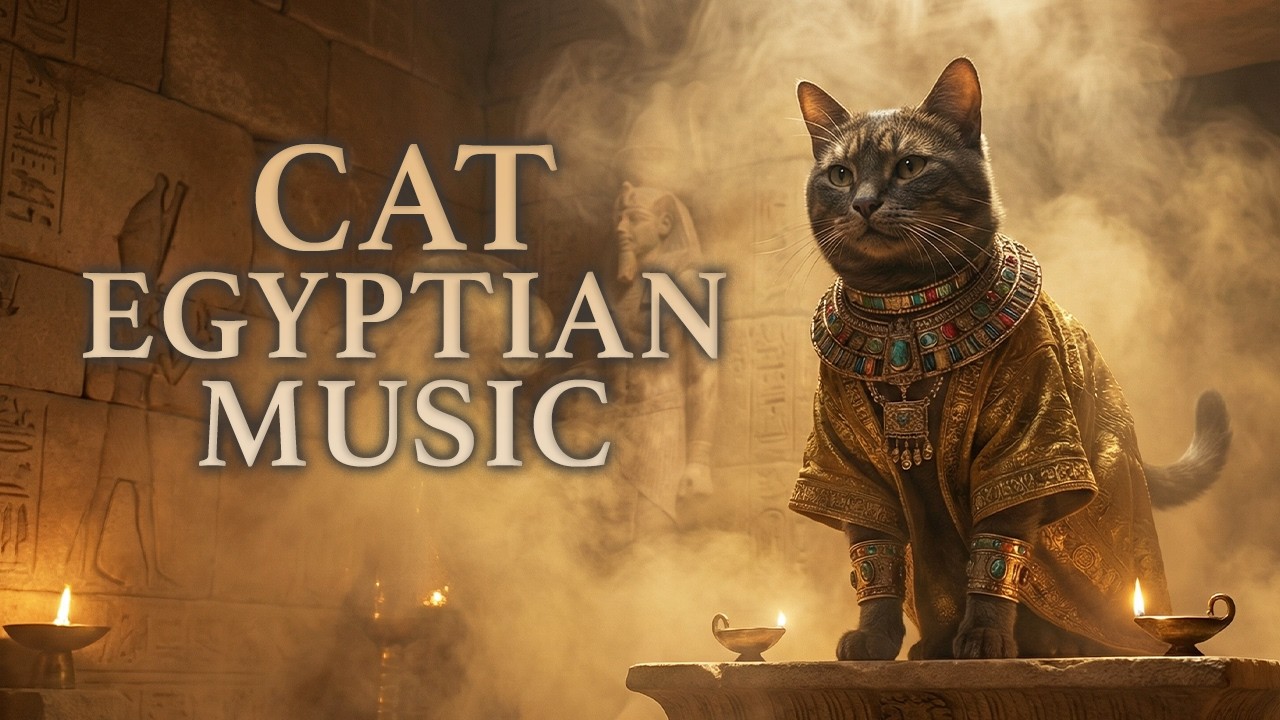 Ancient Egyptian Cat Music 🏺🐾 Healing Ritual Ambience for Deep Relaxation