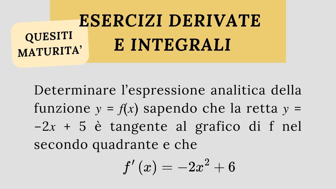 Soluzione quesito 1 maturità liceo scientifico 2015