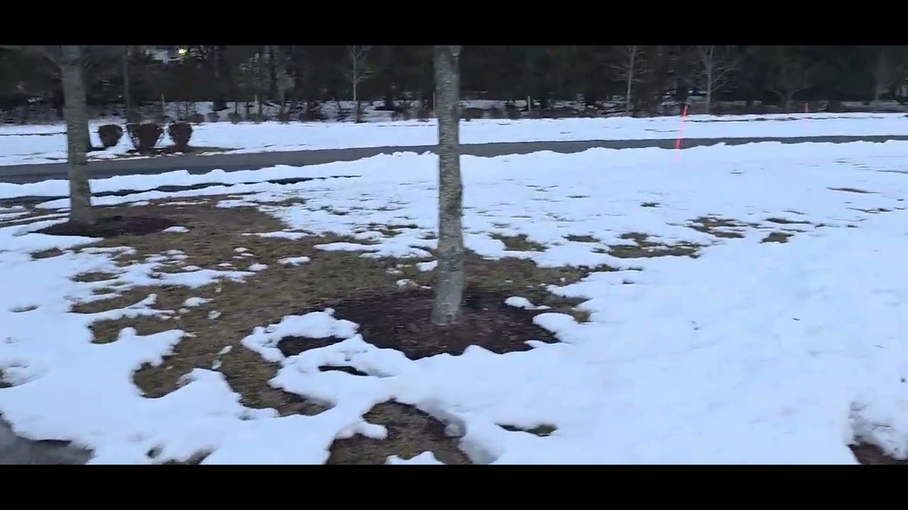 Snow‑melting season at Hampshire Park near Ashburn(హాంప్‌షైర్ పార్క్‌లో మంచు కరిగే కాలం)