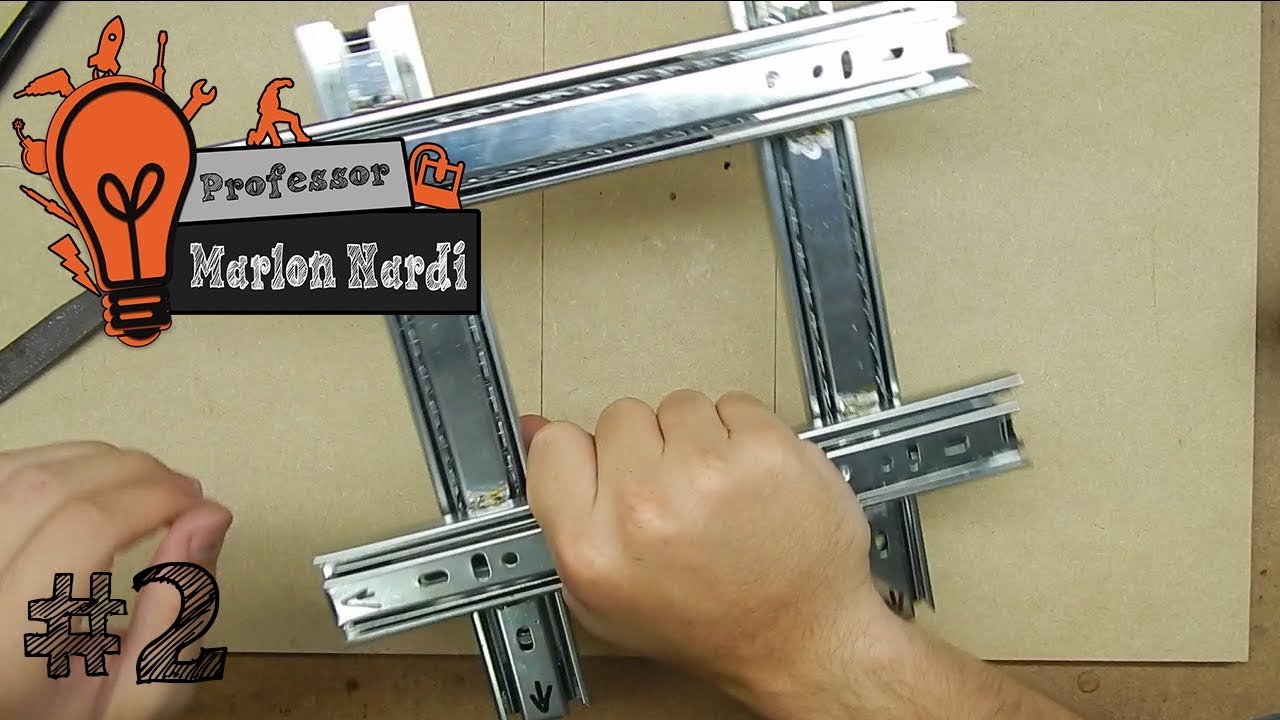 #2 - Construa sua própria CNC 2.1 - Solda dos trilhos eixo X e Y