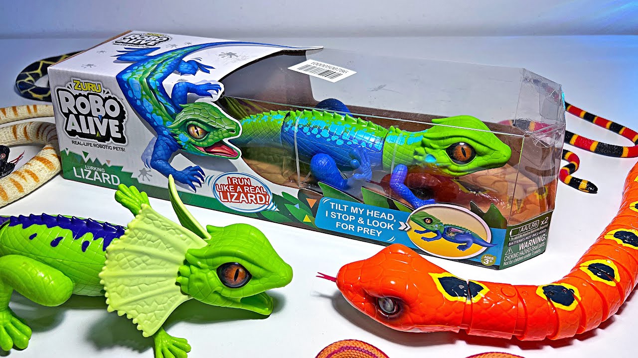 Lizards, Snakes, Turtles Collection - Cobra, Frill Necked Lizard, Coral Snake, Leatherback Turtle