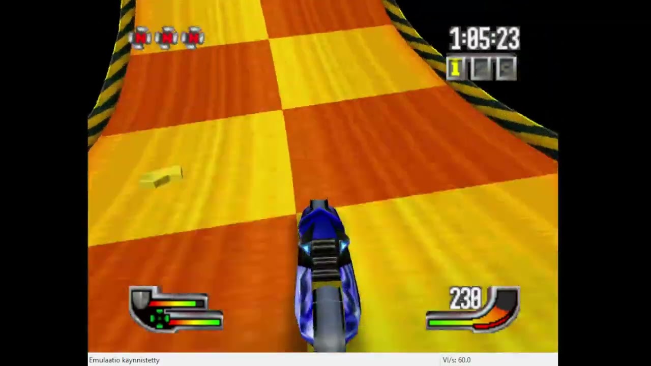 N64, NTSC, Emulated, Extreme-G, Time Trials, City 2, 3:38.81, 1:06.16