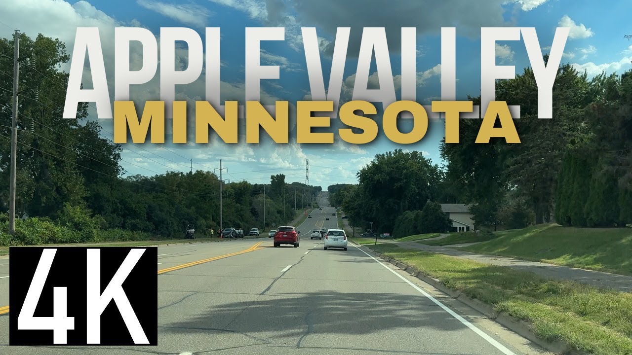 Road Tour of Eagan & Apple Valley, MN in 4K - Minneapolis Suburbs