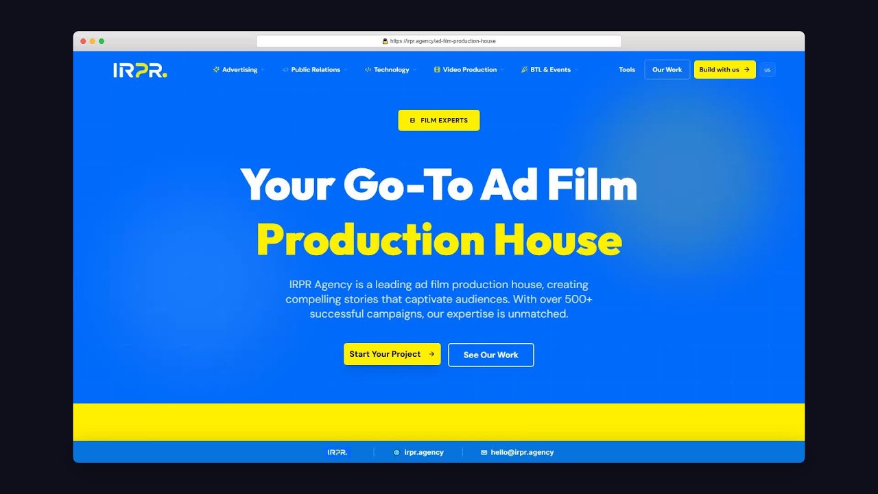 Cinematic Ad Film Production House | Corporate & Brand Ads