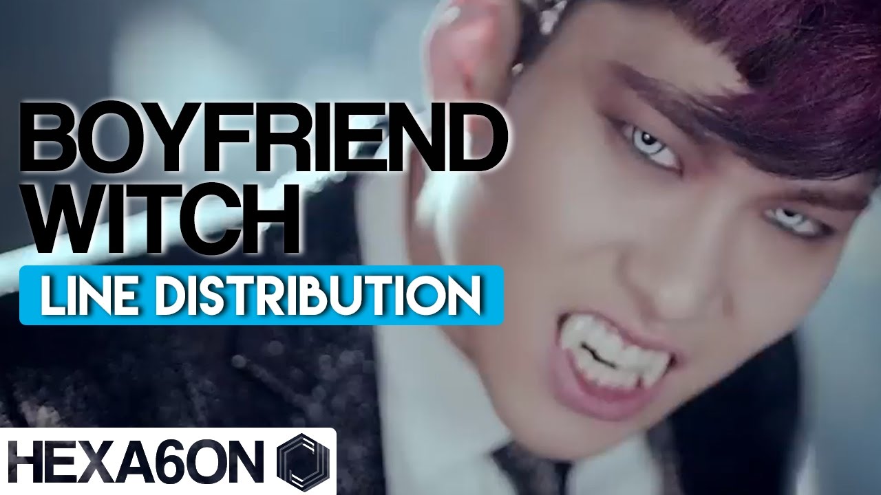 Boyfriend - Witch Line Distribution (Color Coded)