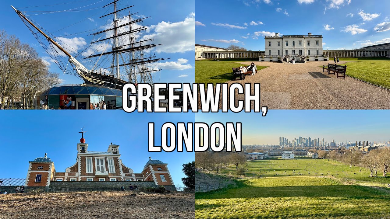 VLOG Greenwich London (Foot Tunnel, Cutty Sark, Old Royal Naval College, Queens House, Observatory)