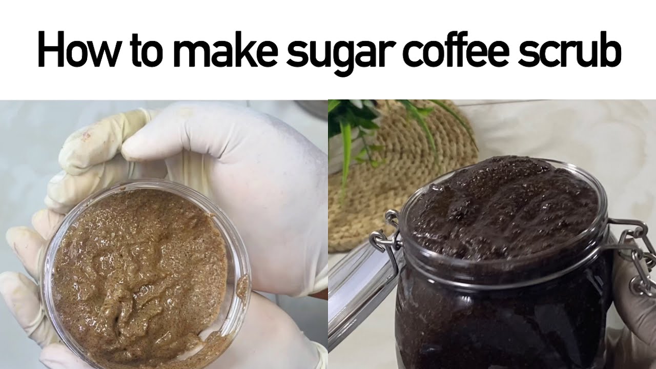Very easy way to make foaming sugar coffee scrub