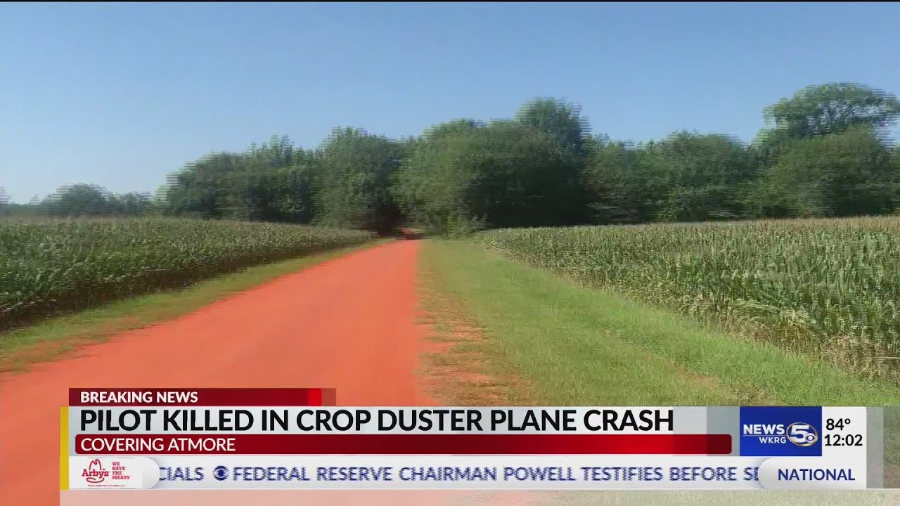 VIDEO: Pilot dies in crop duster plane crash near Atmore