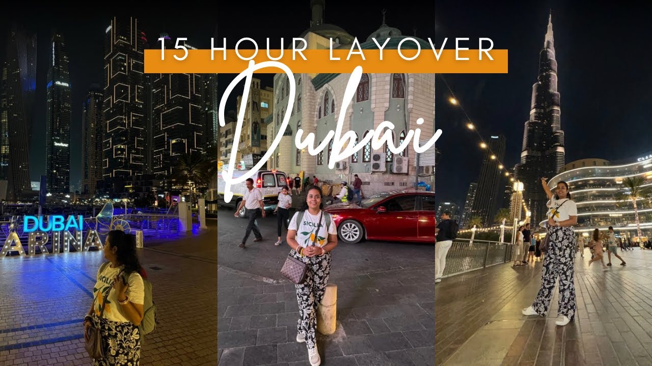 15 HOURS Layover in Dubai ✈️✨ Flying EMIRATES Economy, Transit Visa & Things to do