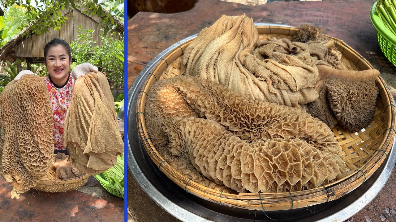 Amazing cooking skills: Delicious beef tripe cooking | Home style cooking