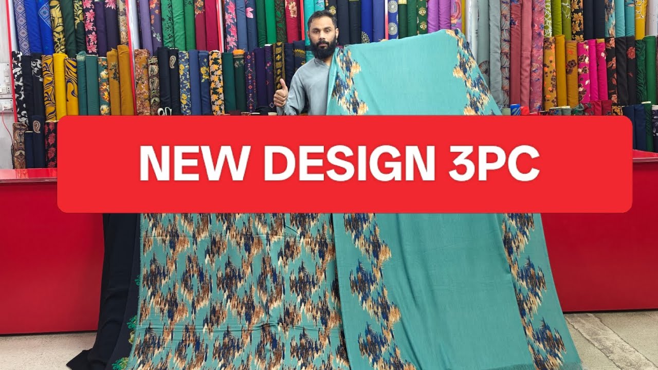 NEW DESIGN ALFINE MARINA 3PC WITH PASHMINA WOOL SHAWL MURREE ROAD RWP CHINA CENTER SHOP NO 7 8 9 