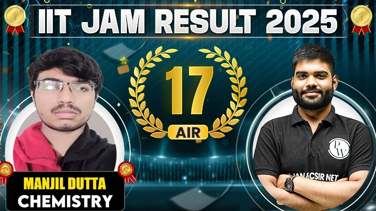 Meet IIT JAM Chemistry 2025 - AIR 17 Manjil Dutta🏆 || IIT JAM Result 2025 Topper Interview