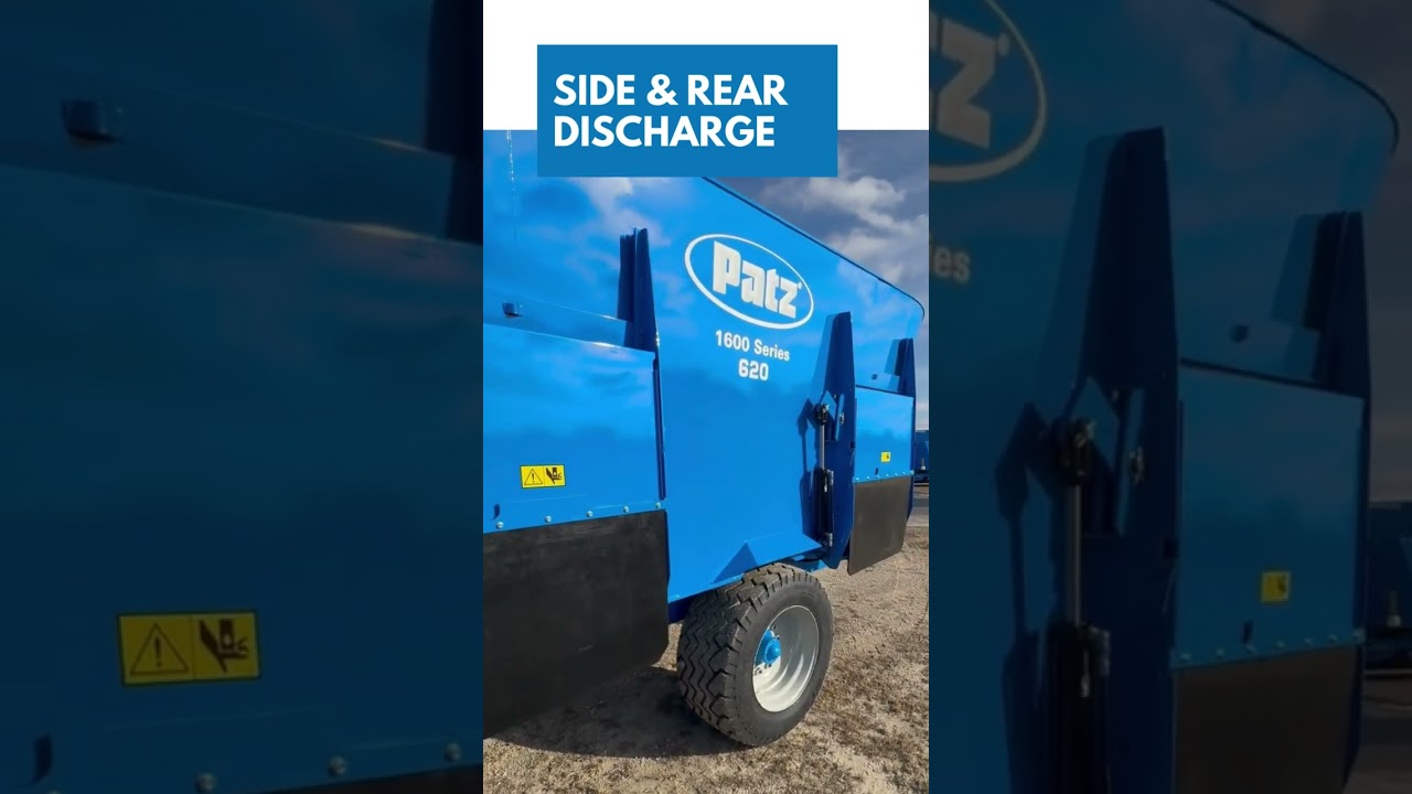 Patz 1600 Series Trailer Twin Screw Vertical Mixer