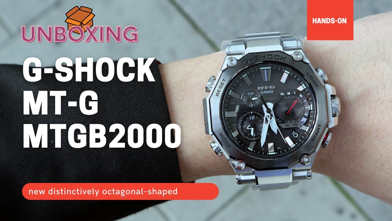 UNBOXING 2021 G-Shock MTG-B2000 Dual Core Guard Carbon Monocoque MTGB2000D-1A