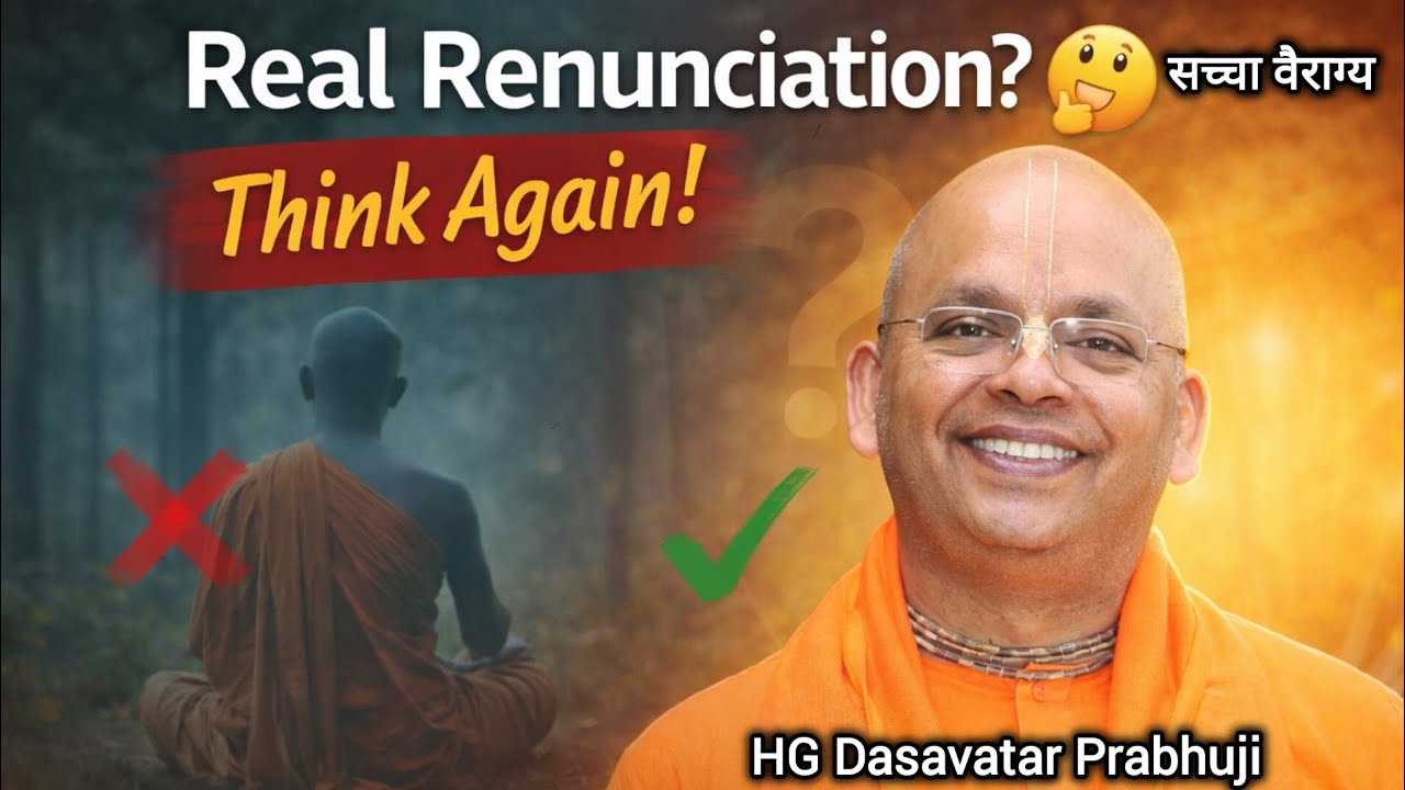 Real Renunciation | सच्चा वैराग्य | HG Dasavatar Prabhuji #iskcon #renunciation #katha