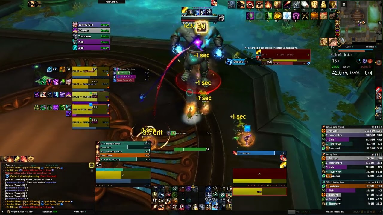 M+ Halls of Infusion +15 Augmentation Evoker POV Season 4
