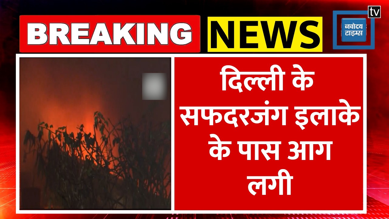 Delhi Fire: सफदरजंग इलाके में NDMC के गोडाउन में लगी भीषण आग, दमकल की 8 गाड़ियां मौके पर