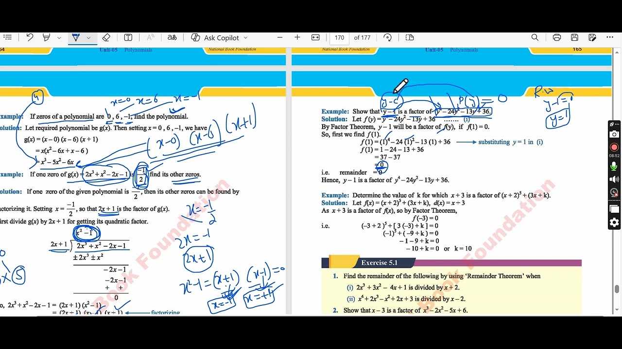 chapter 5 lec 3rd factor theoram