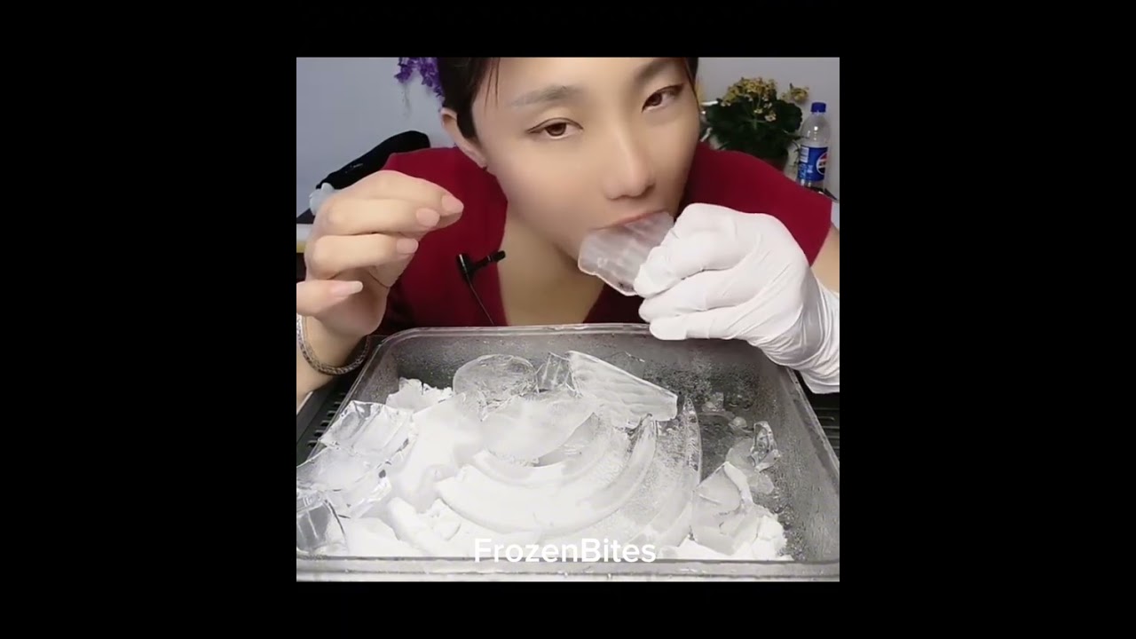 Hard ice / Clear ice / mukbang hard ice/ASMR 