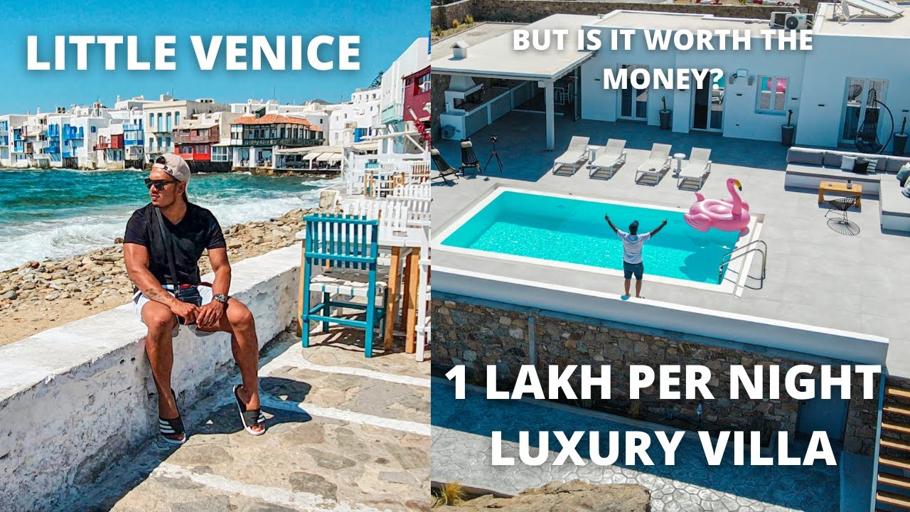 Exploring little Venice of Greece ! | Luxury villa experience on the most beautiful Island|