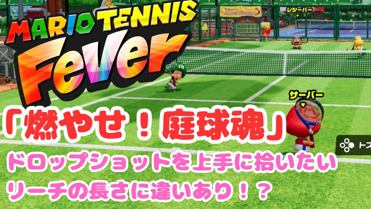 マリオテニス フィーバー　～ドロップショットを上手に拾いたいっ！～　Sランクベビィピーチの『燃やせ！庭球魂』