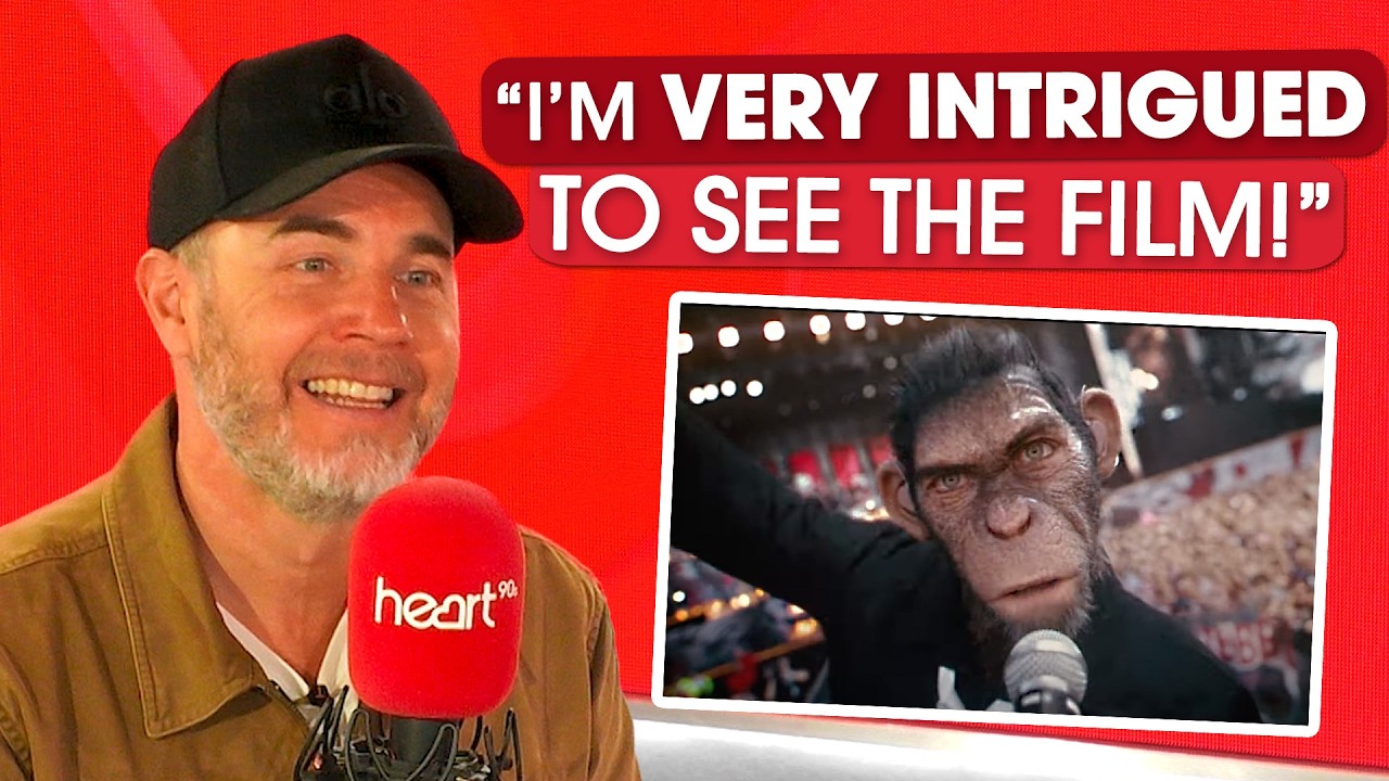 Gary Barlow reacts to Robbie Williams' new biopic film