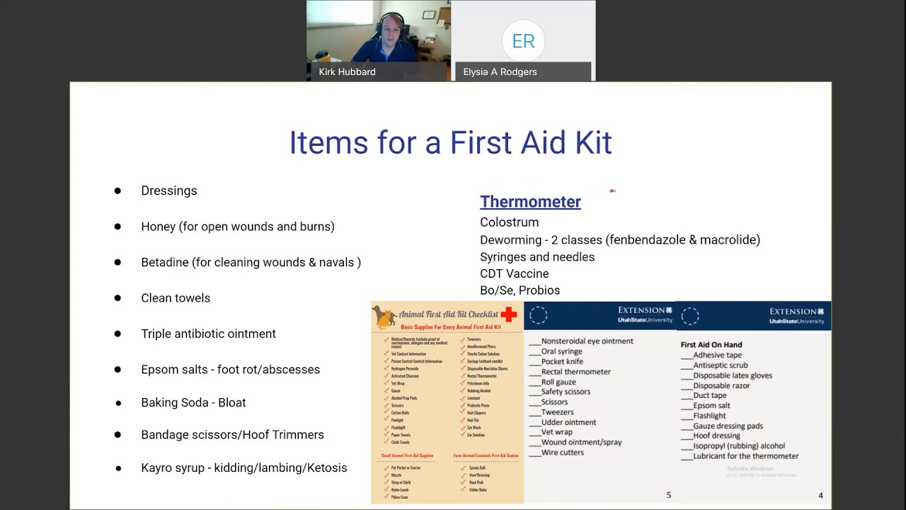 First Aid for Sheep and Goats