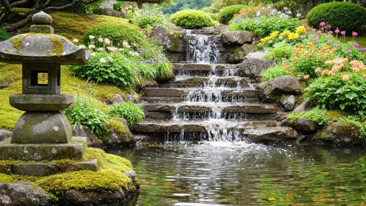 🌙💦🎹 Waterfall & Piano ASMR for Meditation, Relaxation, and Sleep 🧘‍♀️