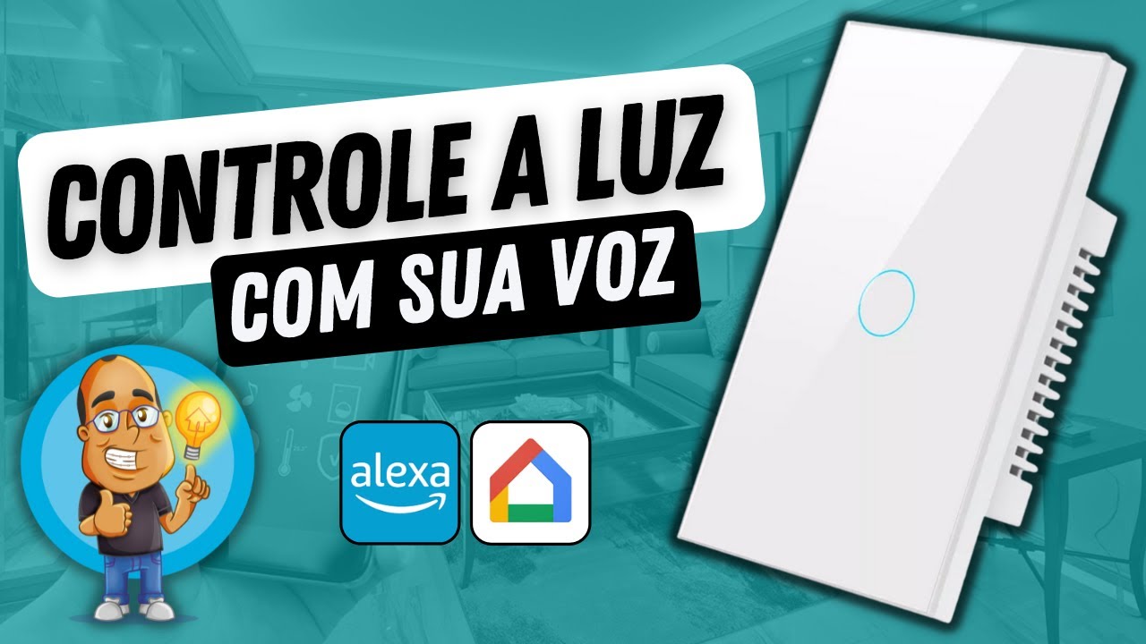 COMO LIGAR A LUZ COM SUA VOZ -- Instalar Interruptor Wifi Tuya -- Funciona com Alexa e Google
