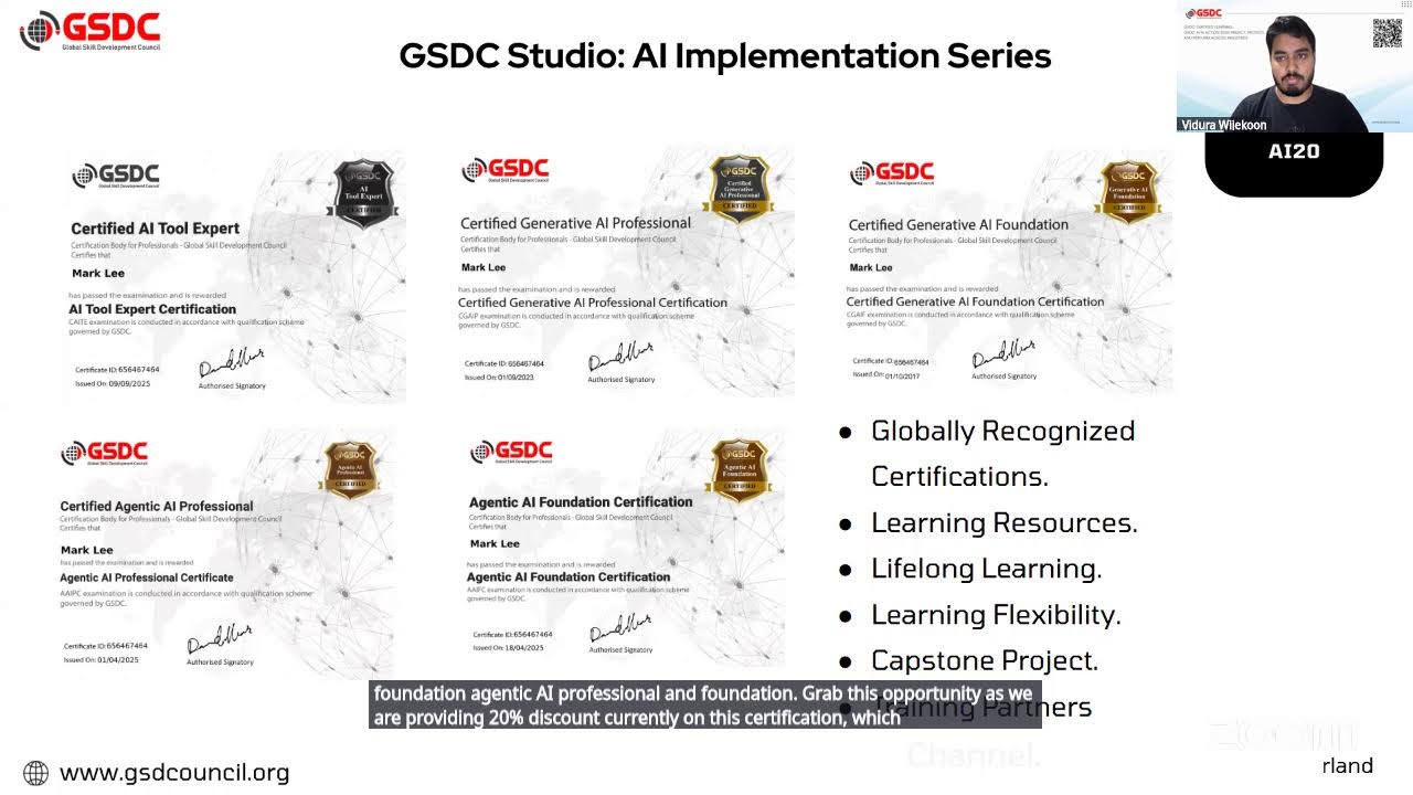 GSDC Certified Learning: Generative & Agentic AI for Risk & Growth