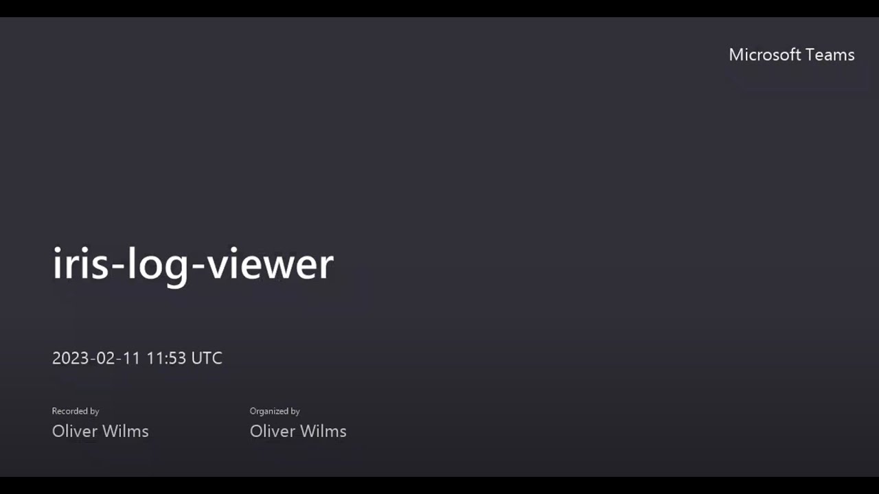 iris log viewer