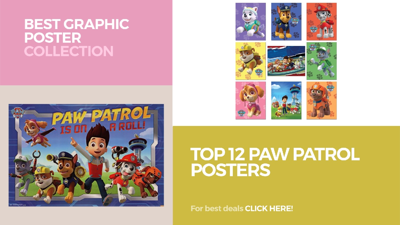 Top 12 Paw Patrol Posters // Best Graphic Poster Collection