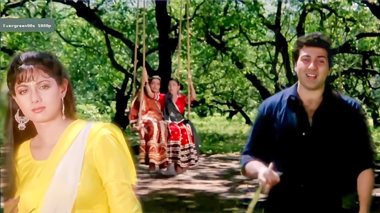 सावन के झूलो ने मुझको बुलाया❤  Saawan Ke Jhoolon Ne ❤ [Full Song] | Nigahen | Sunny Deol, Sridevi
