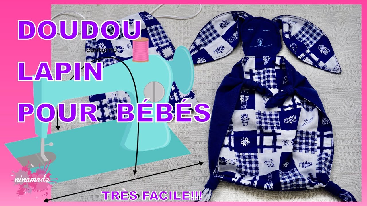 DIY.Adorable Doudou Pour Bébé ( apprends à faire ton propre Patron)//Lovely Doudou.Free Pattern