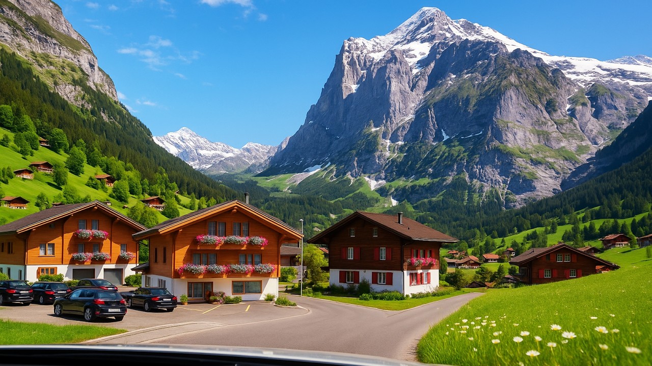 Driving to Grindelwald – Through the Most Beautiful Swiss Mountains