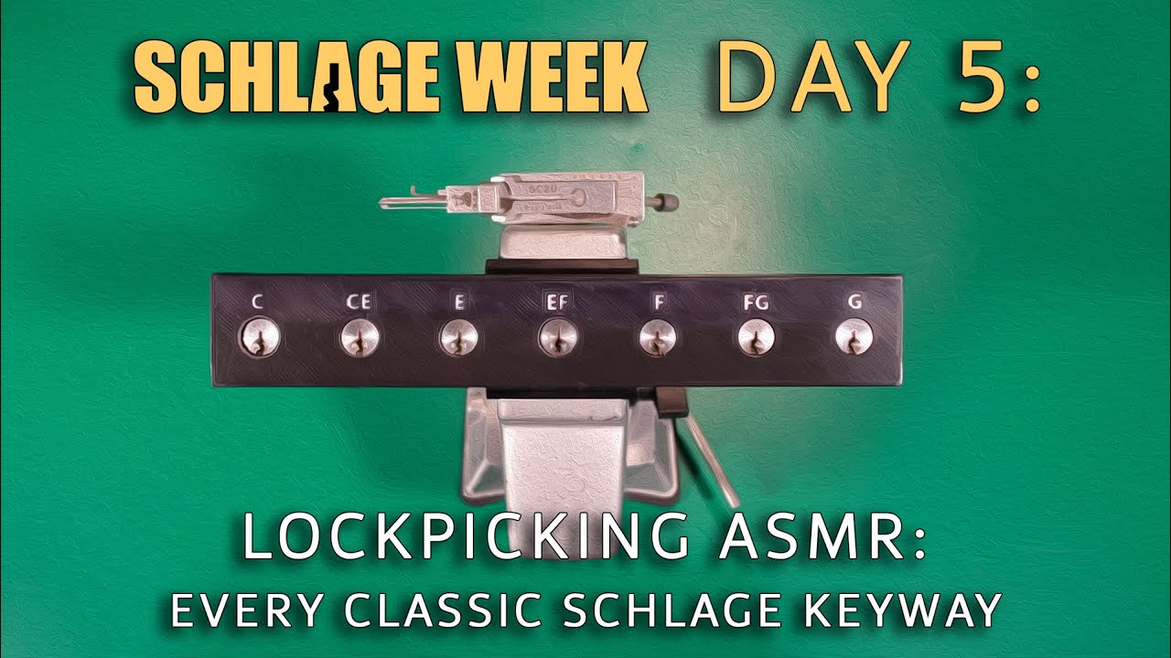 Lockpicking ASMR  [#SchlageWeek Day 5]