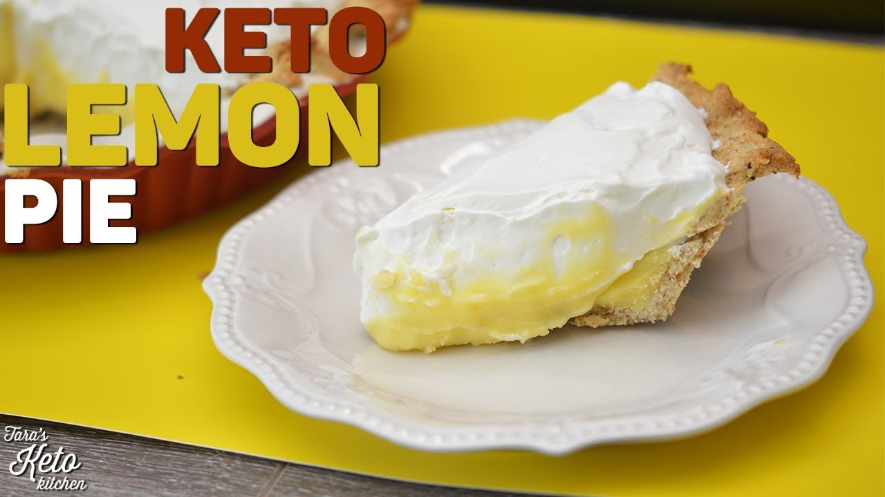 Keto Recipe: Keto Lemon Pie with Keto Hazelnut Crust | A Keto Holiday Recipe! Yum Yum!