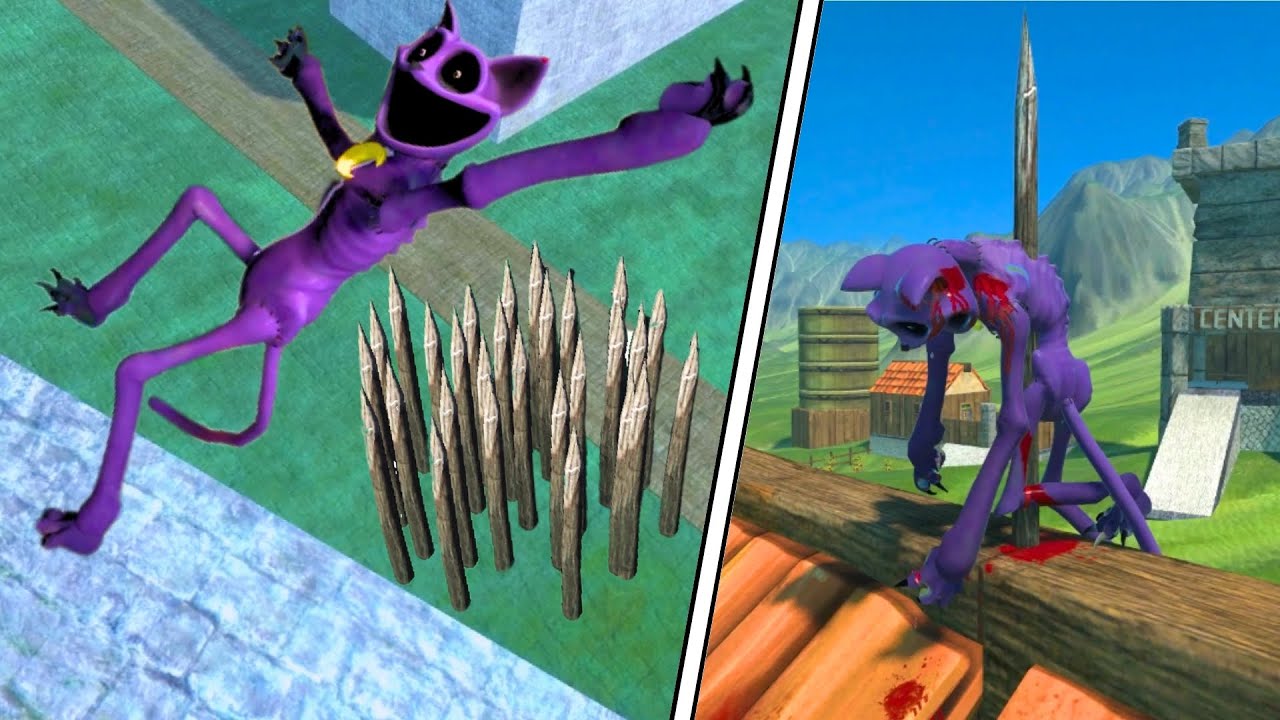 Poppy Playtime Catnap NPC Ragdolls Physics Compilation #107 | Overgrowth