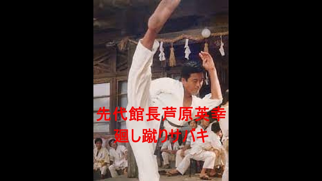 先代館長芦原英幸廻し蹴りサバキ