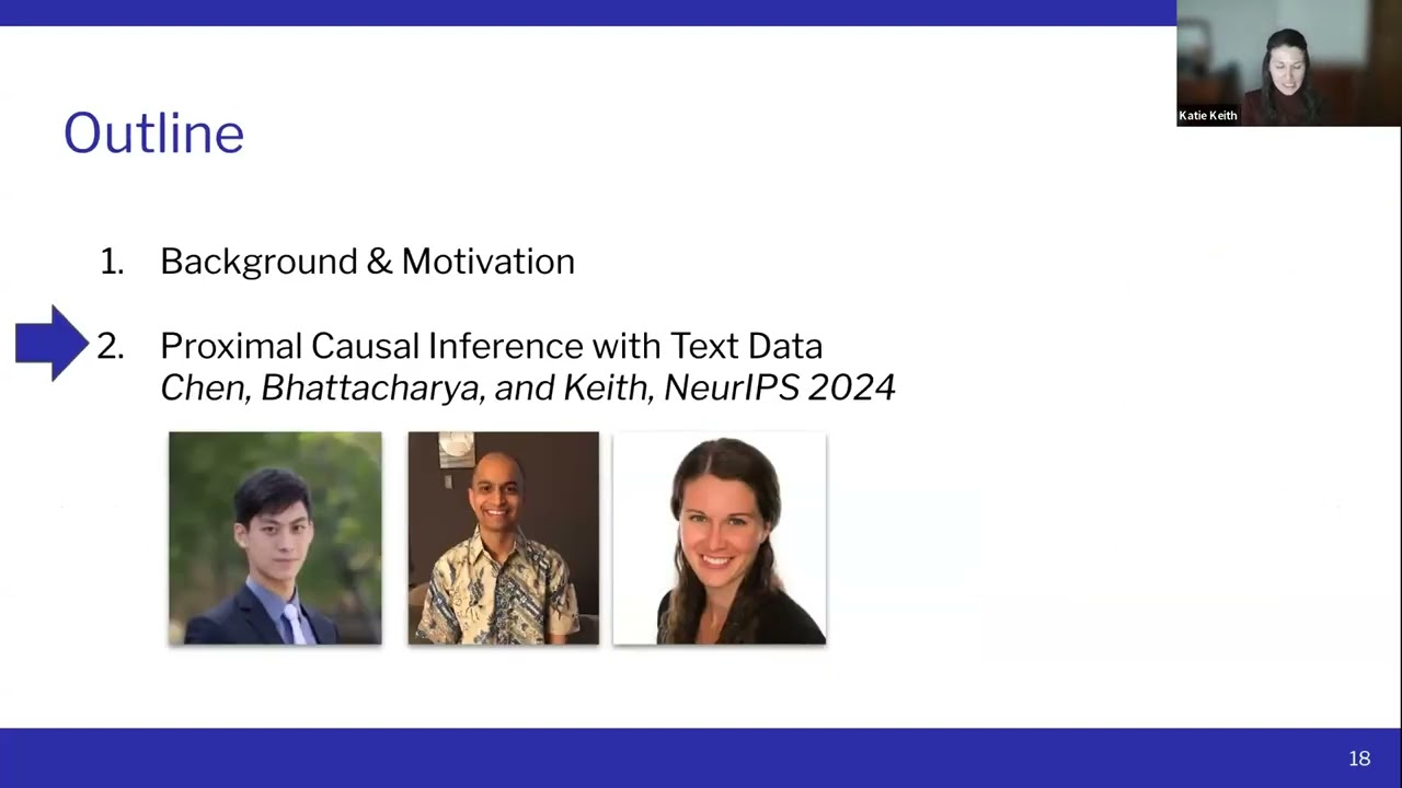 Katherine A. Keith: Proximal Causal Inference with Text Data