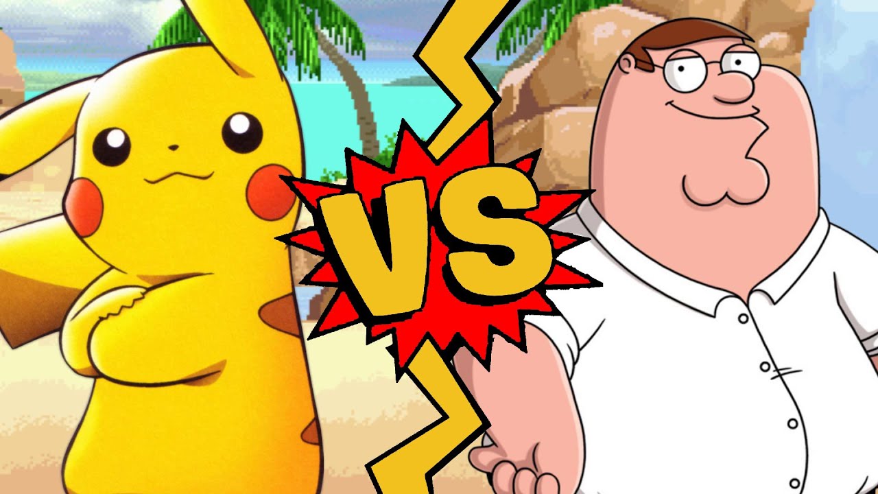 M.U.G.E.N. Battles | Pikachu vs Peter Griffin | Pok&eacute;mon vs Family Guy