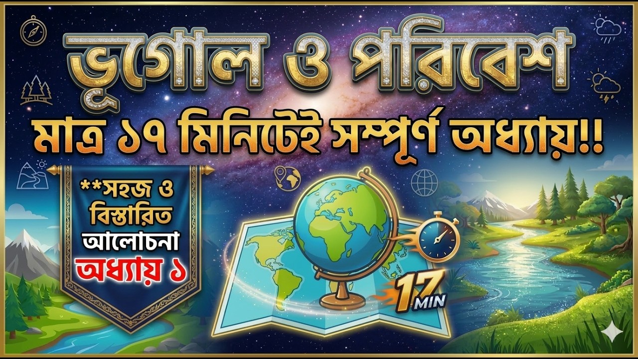 ভূগোল ও পরিবেশ | SSC Geography Chapter 1 | Full Chapter Discussion | Easy Bangla Class | STUDY ORBIT