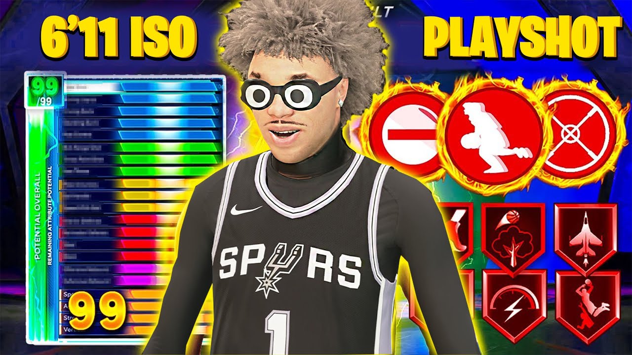 ЭТА ПОЛУБОГ 6'11 PLAYSHOT Build + ANIMATION СЛОМАЕТ NBA 2K26...