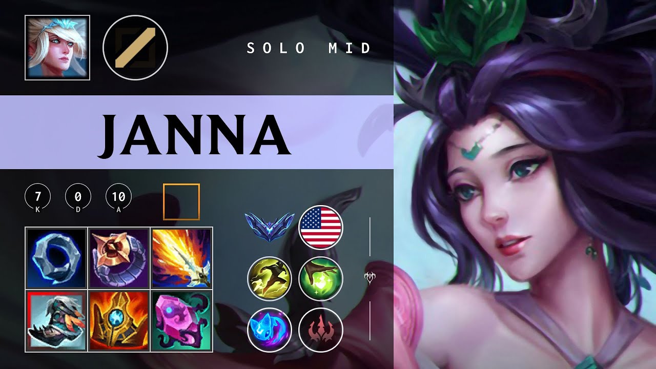 Janna Mid vs Ryze - NA Diamond Patch 26.02