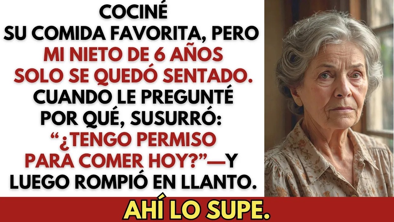 Mi nieto de 6 años preguntó si tenía permiso para comer—Fue entonces cuando supe que algo
